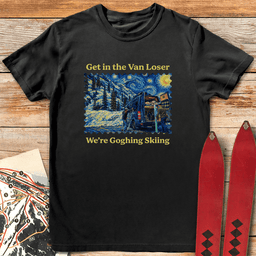 Van Gogh Ski T Shirt Gift For Skier