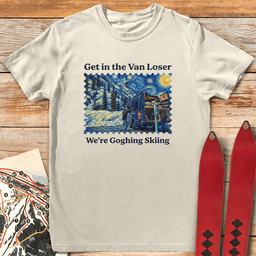 Van Gogh Ski T Shirt Gift For Skier