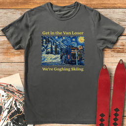 Van Gogh Ski T Shirt Gift For Skier