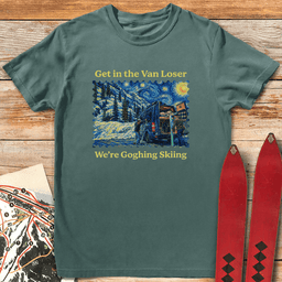 Van Gogh Ski T Shirt Gift For Skier