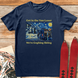 Van Gogh Ski T Shirt Gift For Skier
