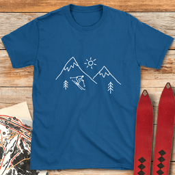 Super Simple Ski T Shirt Gift For Skier