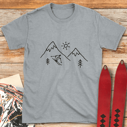 Super Simple Ski T Shirt Gift For Skier