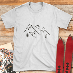Super Simple Ski T Shirt Gift For Skier