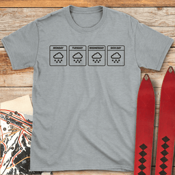 Weather Sickness T Shirt Gift For Skier