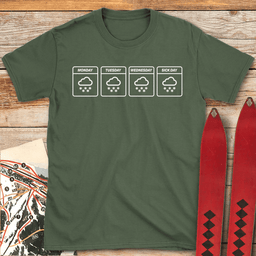Weather Sickness T Shirt Gift For Skier