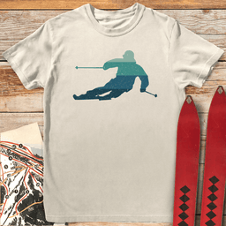 Sunset Carves T Shirt Gift For Skier