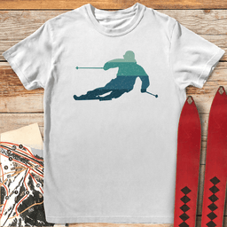 Sunset Carves T Shirt Gift For Skier