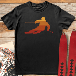 Sunset Carves T Shirt Gift For Skier