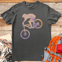 Tie Dye Bike Drop T Shirt Gift For Skier