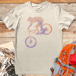 Tie Dye Bike Drop T Shirt Gift For Skier