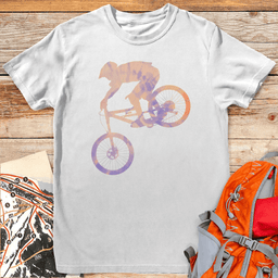 Tie Dye Bike Drop T Shirt Gift For Skier