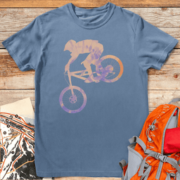Tie Dye Bike Drop T Shirt Gift For Skier