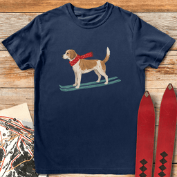 This Dog Skis T Shirt Gift For Skier