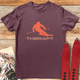 Therapy Skier T Shirt Gift For Skier