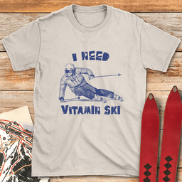Vitamin Skier T Shirt Gift For Skier