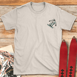 Two Tone Pocket Snowboard T Shirt Gift For Snowboarder