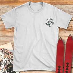 Two Tone Pocket Snowboard T Shirt Gift For Snowboarder