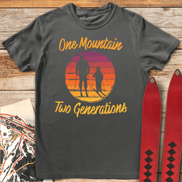 Two Generations T Shirt Gift For Skier