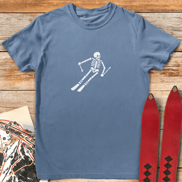 Undead Skier T Shirt Gift For Skier