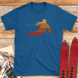 Sunset Carves T Shirt Gift For Skier