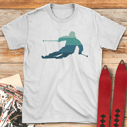 Sunset Carves T Shirt Gift For Skier