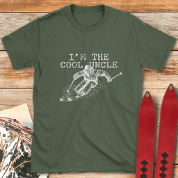 The Cool Uncle T Shirt Gift For Skier