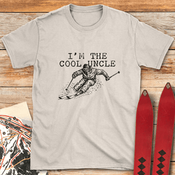 The Cool Uncle T Shirt Gift For Skier