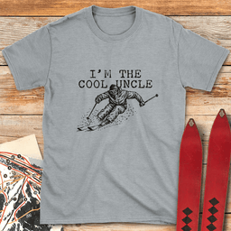 The Cool Uncle T Shirt Gift For Skier