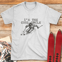 The Cool Uncle T Shirt Gift For Skier
