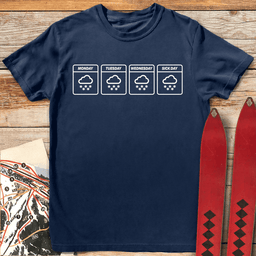 Weather Sickness T Shirt Gift For Skier
