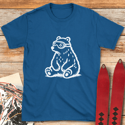 The Bear Sits T Shirt Gift For Skier
