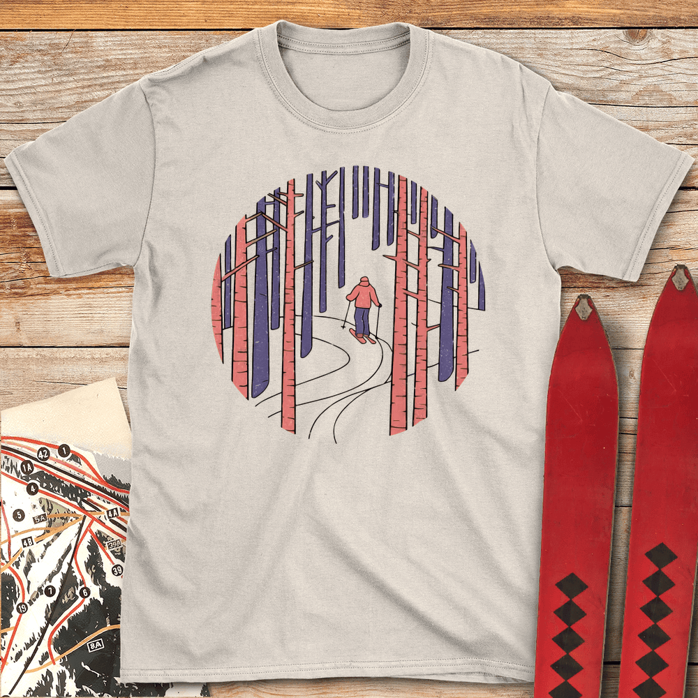 Tour In The Trees T Shirt Gift For Skier