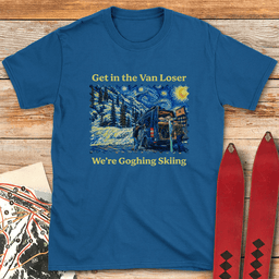Van Gogh Ski T Shirt Gift For Skier