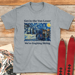 Van Gogh Ski T Shirt Gift For Skier