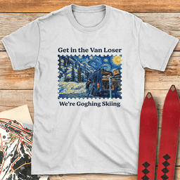 Van Gogh Ski T Shirt Gift For Skier