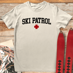 Varsity Ski Patrol T Shirt Gift For Skier