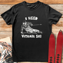 Vitamin Skier T Shirt Gift For Skier