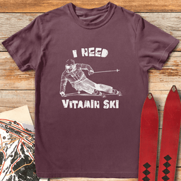Vitamin Skier T Shirt Gift For Skier
