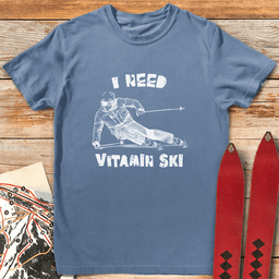 Vitamin Skier T Shirt Gift For Skier