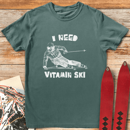 Vitamin Skier T Shirt Gift For Skier