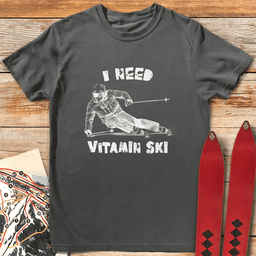 Vitamin Skier T Shirt Gift For Skier