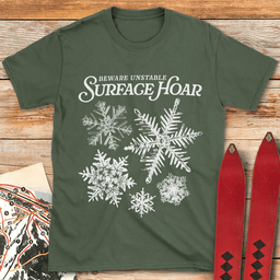 Surface Hoar T Shirt Gift For Skier