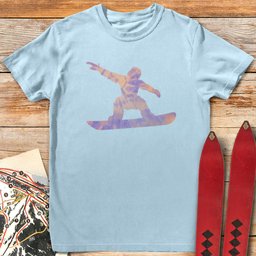 Tie Dye Snowboarder T Shirt Gift For Snowboarder