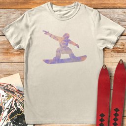 Tie Dye Snowboarder T Shirt Gift For Snowboarder