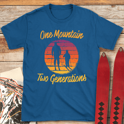 Two Generations T Shirt Gift For Skier