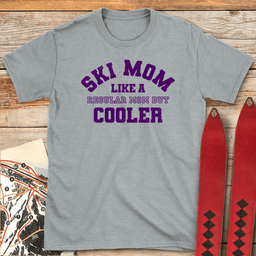 Varsity Ski Mom T Shirt Gift For Mom