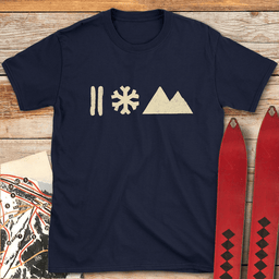 Strictly The Basics T Shirt Gift For Skier