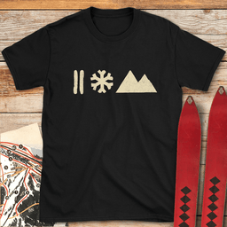 Strictly The Basics T Shirt Gift For Skier