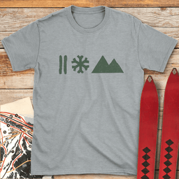 Strictly The Basics T Shirt Gift For Skier